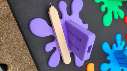 Melted Popsicle Pen Decor