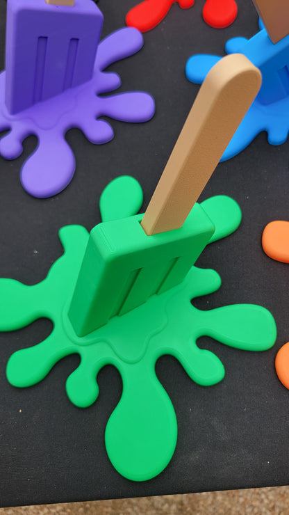 Melted Popsicle Pen Decor