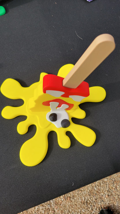 Melted popsicle pen holder